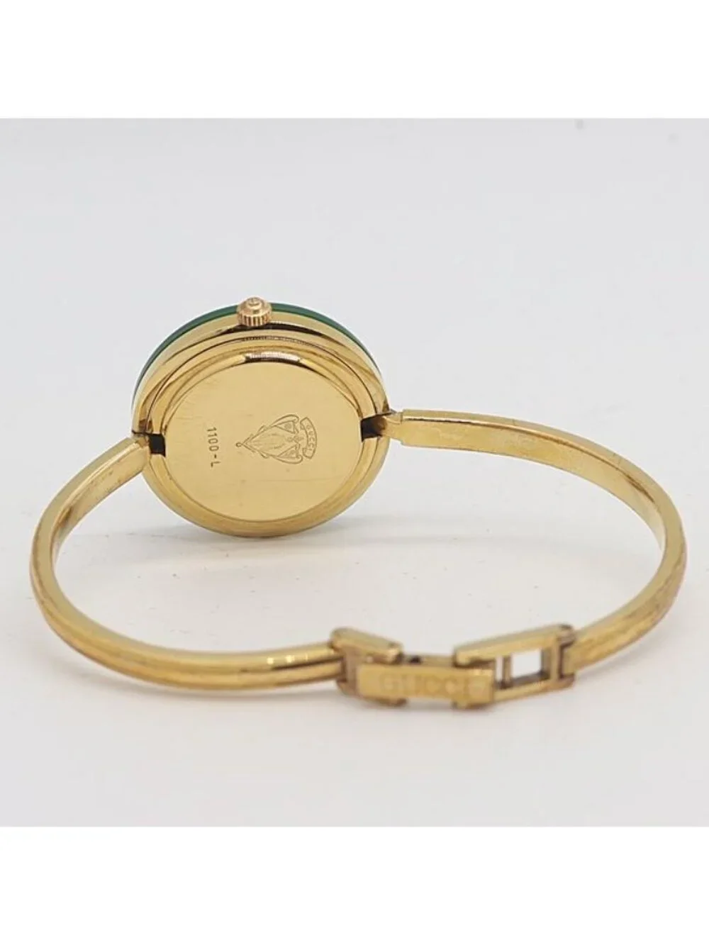 Gucci Replacement with Bezel 11 Quartz White Dial Bangle Watch